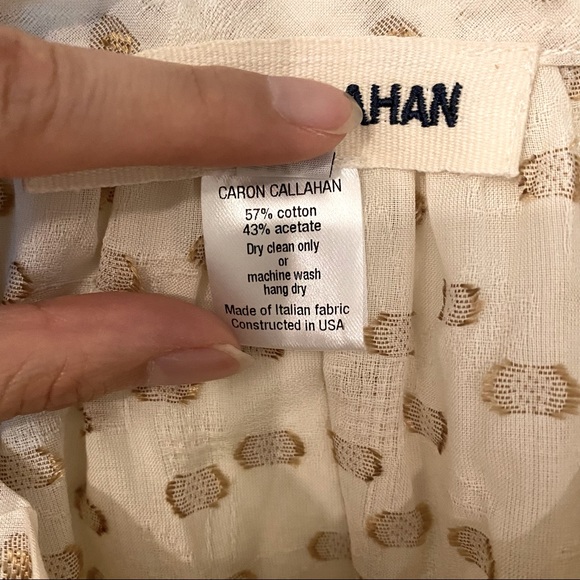 NWOT Caron Callahan Isola Top In Clipdot - Picture 8 of 8